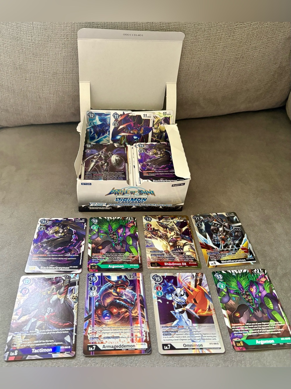 Digimon Card Game - Battle Of Omni Booster Box BT05 ENG Open Box Nice Cards